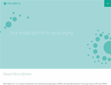 Tablet Screenshot of micro-sphere.com